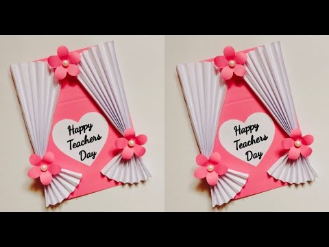 {last minute} gift for teachers/how to make teachers day card idea at home/easy card making idea