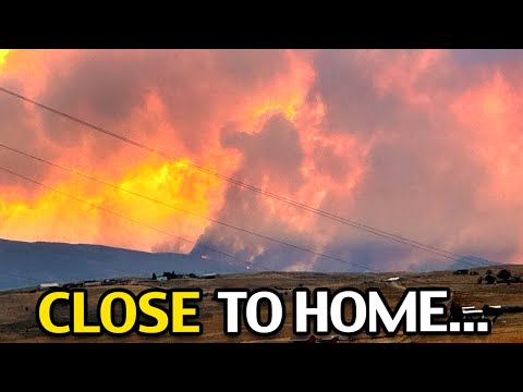 Hot Embers are Falling On Our Property! Wyoming Wildfires!