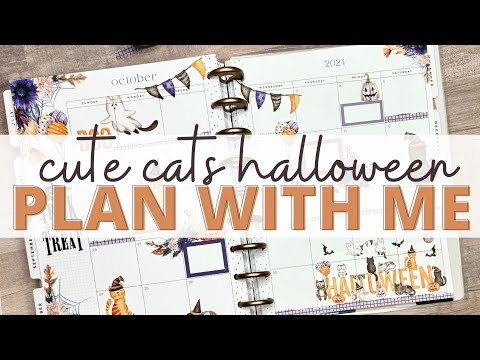 MONTHLY PLAN WITH ME | PLANYTHING SPOOKY SEASON & AUTUMN DAYS | OCTOBER MONTHLY SPREAD