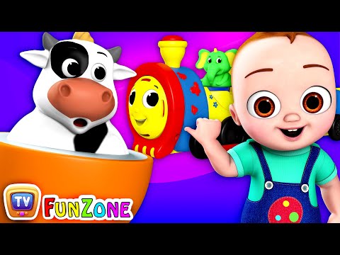 Farm Animals Song with ChuChu Toy Train–Animal Sounds -ChuChu TV Funzone Nursery Rhymes for Toddlers