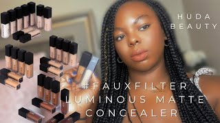 New ! Huda Beauty #fauxfilter Luminous Matte Concealer