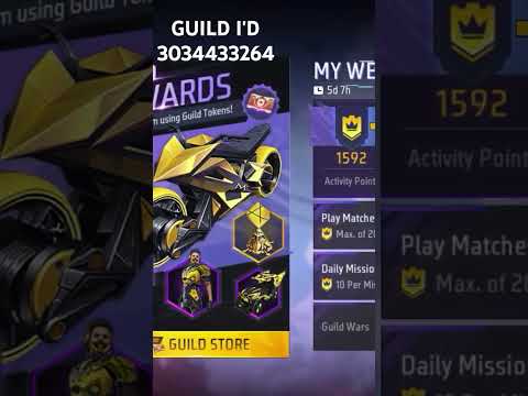 MY NEW GUILD IN 🔥🔥FREE FIRE 😈😈 JOIN NOW ONLY FOR SUBSCRIBERS #viralvideo #freefire #darkfire #shorts