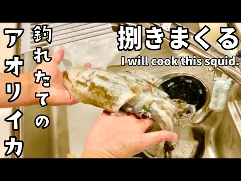 【伊勢湾ティップラン】釣れたてのアオリイカをとにかく捌く!!