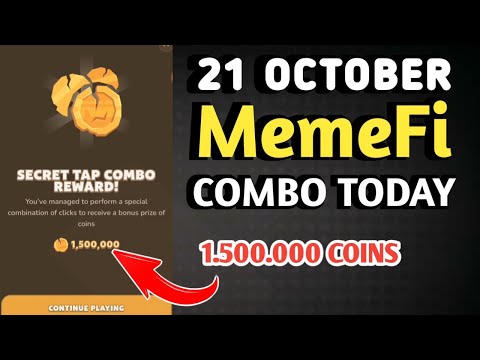 MEMEFI SECRET COMBO TODAY 21 OCTOBER 2024 | MEMEFI DAILY COMBO | MEMEFI COMBO TODAY | MEMEFI COMBO