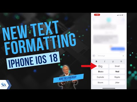 iOS 18's new text formatting and effects in messages | Kurt the CyberGuy