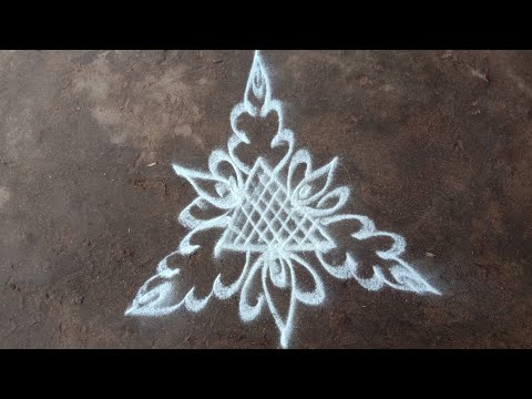 Thursday rangoli design||easy rangoli