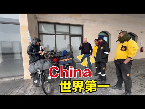 骑行黎巴嫩前往叙利亚，油站老板夸中国很喜欢国产东西，露营被小哥安排