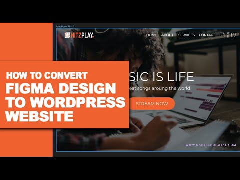 How to Convert Figma design into WordPress website using Elementor