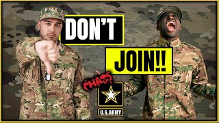 Why joining the US Army is a bad idea