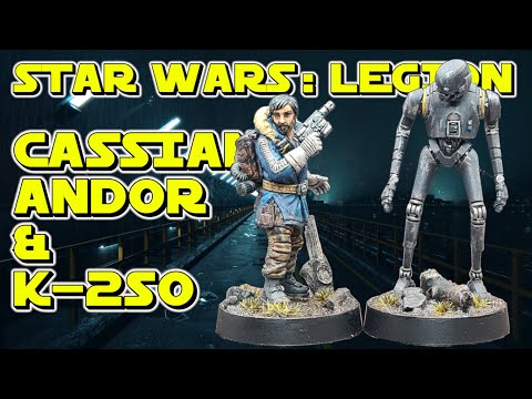 STAR WARS LEGION! Cassian Andor and K-2SO Rebel Commander Build and Paint Tutorial