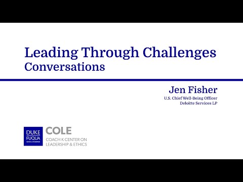 COLE Leading Through Challenges Conversations with guest speaker: Jen Fisher