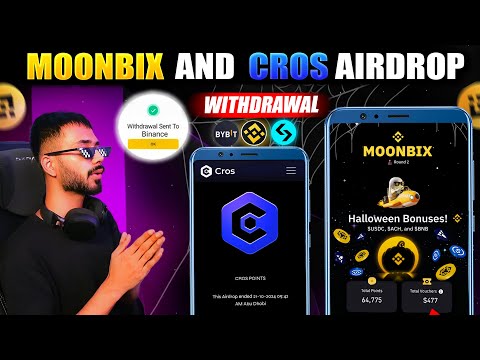 MOONBIX & $CROS AIRDROP WITHDRAWAL 🤑 || Claim $600 BNB Moonbix || New Airdrop Withdraw CROS