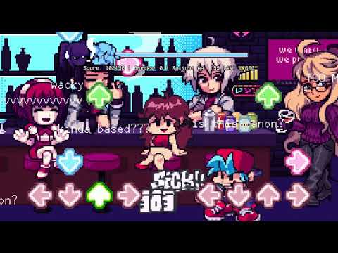 FNF MOD:Doki Doki Takeover Plus Update - Drinks On me (FC) (Walkthrough/HARD)