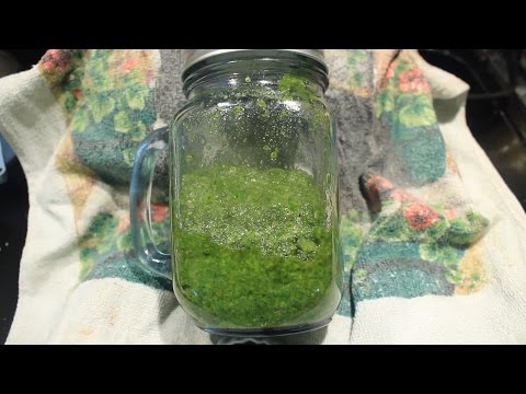 How to make Basil Pesto w/  Buttery Pesto Pasta