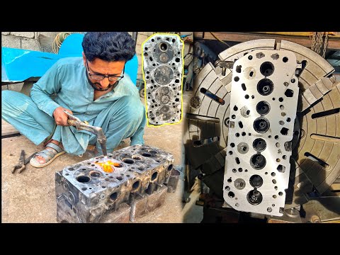 Amazing Technique of Repair Car Engine 3 Cylinder Head |