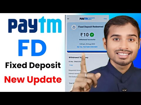 Paytm fixed deposit new update | Paytm FD Redeem Problem Solution | paytm fixed deposit not redeem