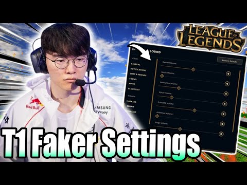 T1 Faker's League of Legends Settings Revealed | Faker Sensitivity LOL And DPI