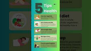 Here are 5 tips for maintaining good health: | Health Tips | #helthtips #shorts