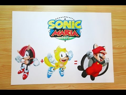 Speed Drawing Mighty and Ray = Sonic "Maria" Plus