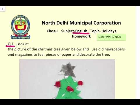 Class 1-English Holiday Homework Winter vacation |How to do| शीतकालीन अवकाश हेतु गृहकार्य कैसे करें