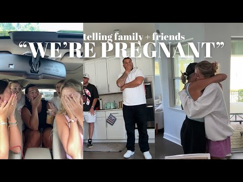 Telling our family & friends: WE’RE PREGNANT (with twins??! + full story)