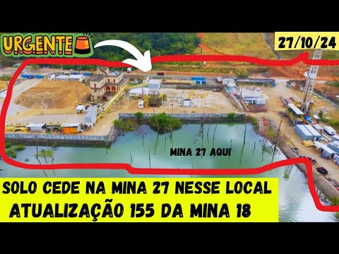 Atualização 155 da Mina 18 e 27 da Braskem no Mutange | Maceió | Alagoas Brasil visto de cima em 4K