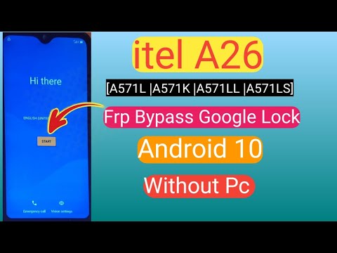 Itel A26 (A571L)Frp Bypass with pc | Gmail/Google account Frp unlock