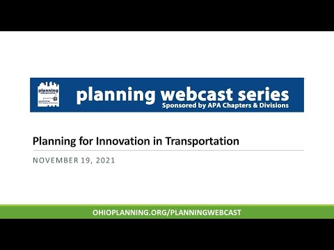 Planning for Innovation in Transportation