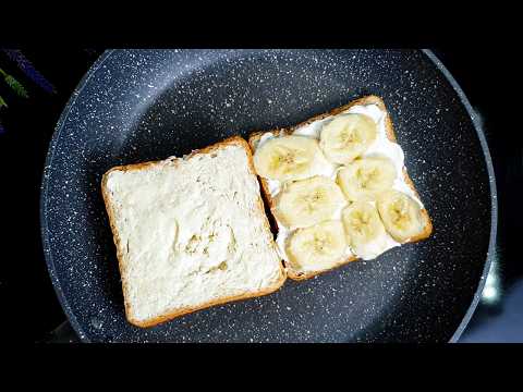 Crispy Banana Cheese Sandwich in 4 Minutes! Trending Recipe 2024