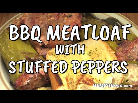 BBQ Meatloaf and Stuffed Peppers