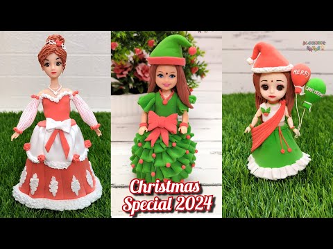 Christmas Special☃️🎄🎁💕Santa Costume Making With Super Clay⛄🎄🤶💃💃 2024 Compilation...