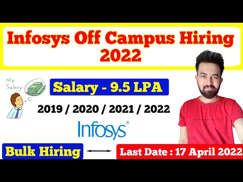 Infosys Off Campus Drive 2022 || 9.5 LPA Package || Chandan Patel