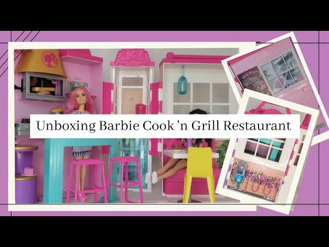 Unboxing Barbie Cook 'n Grill Restaurant #trending #viral @LosJuguetesdeTiti @hellocutetoys