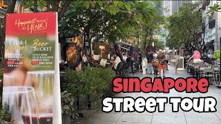 Streets of Singapore {4K} - Telok Ayer street to south bridge road walking tour.