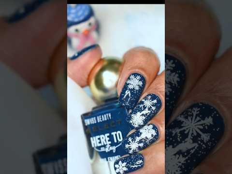 Winter Inspired Nail Art | Swiss Beauty Select 💅 #nailart #naildesign #nailpolish VC - @KiaChain