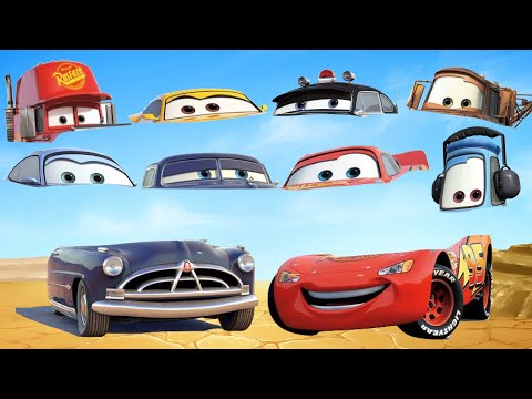 Wrong Head Disney Cars Lightning McQueen #1 character→ Lightning McQueen Mater Doc Hudson Guido King