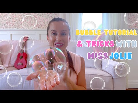 Bubble Tutorial & Tricks With Miss Jolie #bubble #bubblefun #bubbletricks