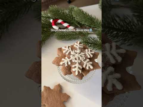 Gingerbread cookie decor idea❄️🍪