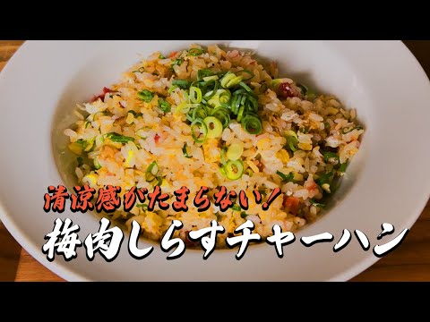 梅肉しらすチャーハン【簡単レシピ】