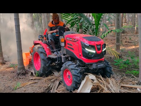 Mahindra OJA 2130 30 HP tractor PTO performance | Agriculture waste shredder | Shaktiman shredder