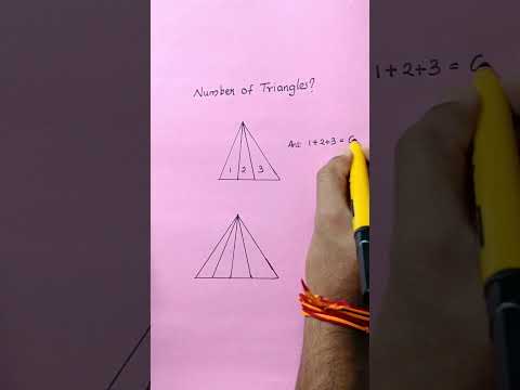 COUNTING OF FIGURE | NUMBER OF TRIANGLES IN THE FIGURE