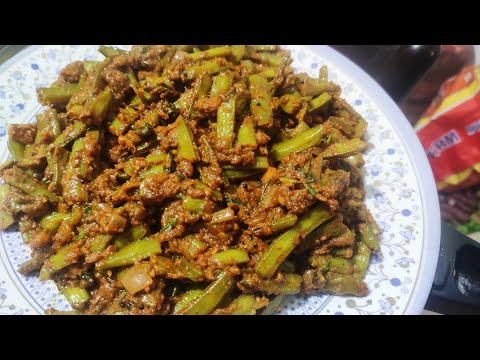 Goru chikkudu Palli Nuvvla Podi Fry/Cluster Beans recipe 😋