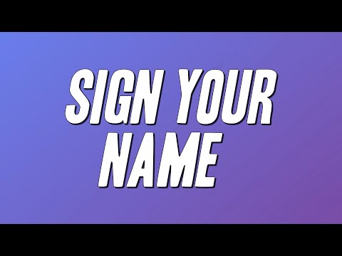 Sananda Maitreya - Sign Your Name (Lyrics)