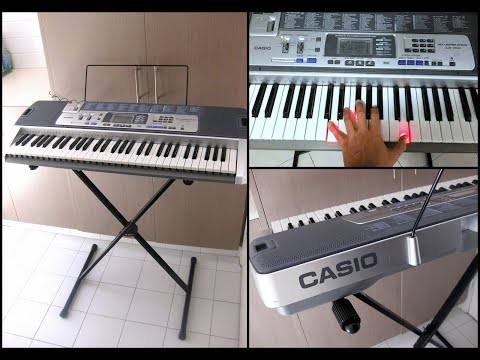 CASIO LK-100 Key Lighting System 61 Keys Electronic Keyboard with Stand