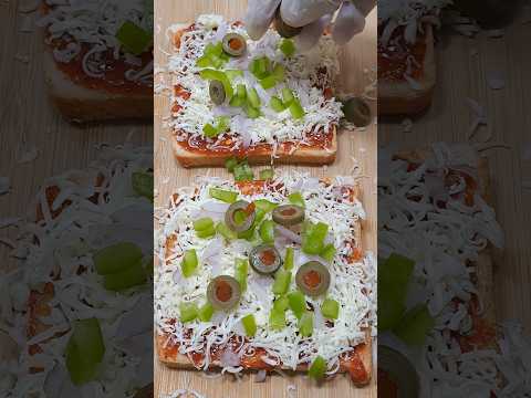 Mini Bread Pizza ASMR #shorts #asmr