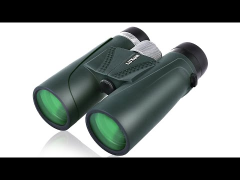 LUXUN 12×42 Binoculars for Adults HD Vision  Green