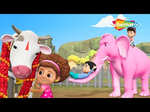 Haathi Aaya + Gaiya Meri  and More  3D  Rhyme Compl | Elephant + Caw Songs | Bengali Rhymes