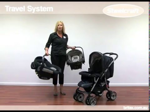 Britax Steelcraft Acclaim Reverse Handle Stroller: Features Demonstration and Instructions