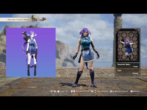 SoulCalibur 6; Selen Tatsuki (Nijisanji) custom character video guide by Zeno XC