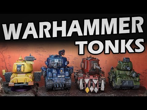 Kitbashing Tiny Warhammer 40k Tanks for TONKS